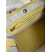 Hermes Neo Garden Party 23 Handmade Bag in Jaune Poussin Clemence Leather