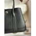 Hermes Neo Garden Party 23 Handmade Bag in Black Clemence Leather