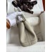 Hermes Neo Garden Party 23 Handmade Bag in Pearl Grey Clemence Leather