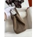 Hermes Neo Garden Party 23 Handmade Bag in Taupe Clemence Leather