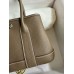 Hermes Neo Garden Party 23 Handmade Bag in Taupe Clemence Leather