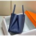 Hermes Garden Party 36 Bag In Blue Saphir Clemence Leather