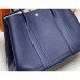 Hermes Garden Party 36 Bag In Blue Saphir Clemence Leather