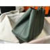 Hermes Garden Party 36 Bag In Vert Amanda Clemence Leather