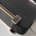 Hermes Geta Bag in Black Mysore Goatskin Leather GHW