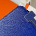 Hermes Geta Handmade Bag in Blue Electric Mysore Goatskin Leather PHW