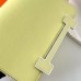 Hermes Geta Handmade Bag in Jaune Bourgeon Mysore Goatskin Leather PHW