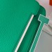 Hermes Geta Handmade Bag in Menthe Mysore Goatskin Leather PHW