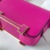 Hermes Geta Handmade Bag in Rose Pourpre Mysore Goatskin Leather GHW