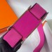 Hermes Geta Handmade Bag in Rose Pourpre Mysore Goatskin Leather GHW