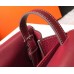 Hermes Halzan Bag In Bordeaux Clemence Leather
