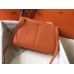 Hermes Halzan Bag In Orange Clemence Leather
