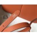 Hermes Halzan Bag In Orange Clemence Leather