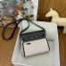 Hermes Herbag Zip 20 Bag in Canvas and Ebene Hunter Calfskin