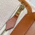 Hermes Herbag Zip 20 Bag in Canvas and Gold Hunter Calfskin