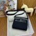 Hermes Herbag Zip 20 Bag in Black Canvas and Black Hunter Calfskin
