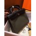 Hermes Herbag Zip 31cm Bag In Black And Canopee