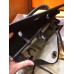 Hermes Herbag Zip 31cm Bag In Black Leather And Toile