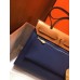 Hermes Herbag Zip 31cm Bag In Brown And Blue