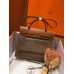 Hermes Herbag Zip 31cm Bag In Brown And Taupe