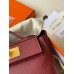 Hermes 24/24 Mini 21 Handmade Bag in Rouge H Evercolor Leather
