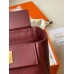 Hermes 24/24 Mini 21 Handmade Bag in Rouge H Evercolor Leather
