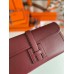 Hermes Jige Elan 29 Clutch Bag In Bordeaux Swift Calfskin
