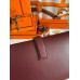 Hermes Jige Elan 29 Clutch Bag In Bordeaux Swift Calfskin