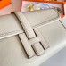 Hermes Jige Elan 29 Clutch Bag In Craie Swift Calfskin