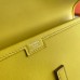 Hermes Jige Elan 29 Clutch Bag In Lime Swift Calfskin
