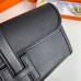 Hermes Jige Elan 29 Clutch Bag In Black Swift Calfskin