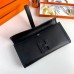 Hermes Jige Elan 29 Clutch Bag In Black Swift Calfskin