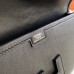 Hermes Jige Elan 29 Clutch Bag In Black Swift Calfskin