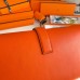 Hermes Jige Elan 29 Clutch Bag In Orange Swift Calfskin