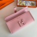 Hermes Jige Elan 29 Clutch Bag In Pink Swift Calfskin