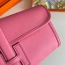 Hermes Jige Elan 29 Clutch Bag In Rose Lipstick Swift Calfskin