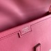 Hermes Jige Elan 29 Clutch Bag In Rose Lipstick Swift Calfskin