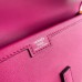 Hermes Jige Elan 29 Clutch Bag In Rose Purple Swift Calfskin
