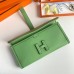 Hermes Jige Elan 29 Clutch Bag In Vert Criquet Swift Calfskin