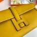 Hermes Jige Elan 29 Clutch Bag In Yellow Swift Calfskin