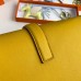 Hermes Jige Elan 29 Clutch Bag In Yellow Swift Calfskin