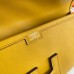 Hermes Jige Elan 29 Clutch Bag In Yellow Swift Calfskin