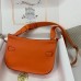 Hermes Jypsiere Mini Handmade Bag In Orange Swift Calfskin