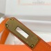 Hermes Jypsiere Mini Handmade Bag In Orange Swift Calfskin