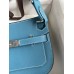 Hermes Jypsiere Mini Handmade Bag In Blue Jean Evercolor Calfskin