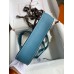 Hermes Jypsiere Mini Handmade Bag In Blue Jean Evercolor Calfskin