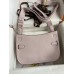 Hermes Jypsiere Mini Handmade Bag In Mauve Pale Evercolor Calfskin
