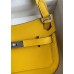 Hermes Jypsiere Mini Handmade Bag In Jaune Ambre Swift Calfskin