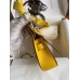 Hermes Jypsiere Mini Handmade Bag In Jaune Ambre Swift Calfskin