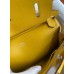 Hermes Jypsiere Mini Handmade Bag In Jaune Ambre Swift Calfskin